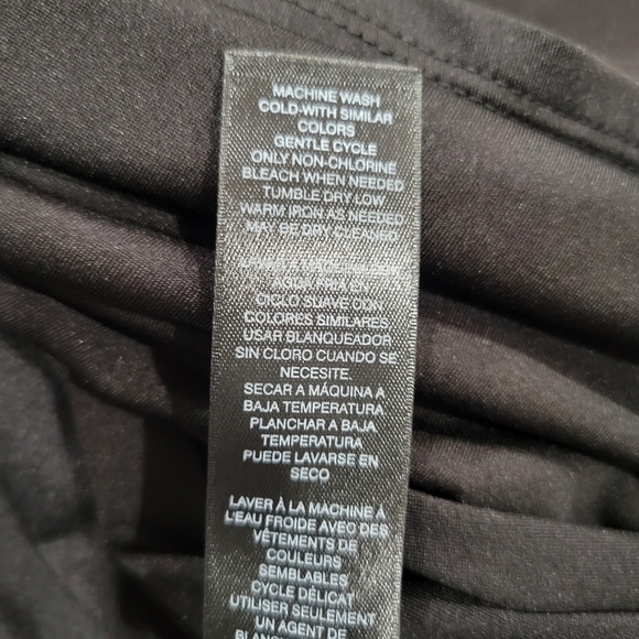 WHBM Pleated Sleeveless Black Midi Dress Size 12 - Picture 11 of 12